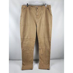 Frye & Co. Pants Mens 38x33 Tan Khaki Straight Leg Slash Pocket